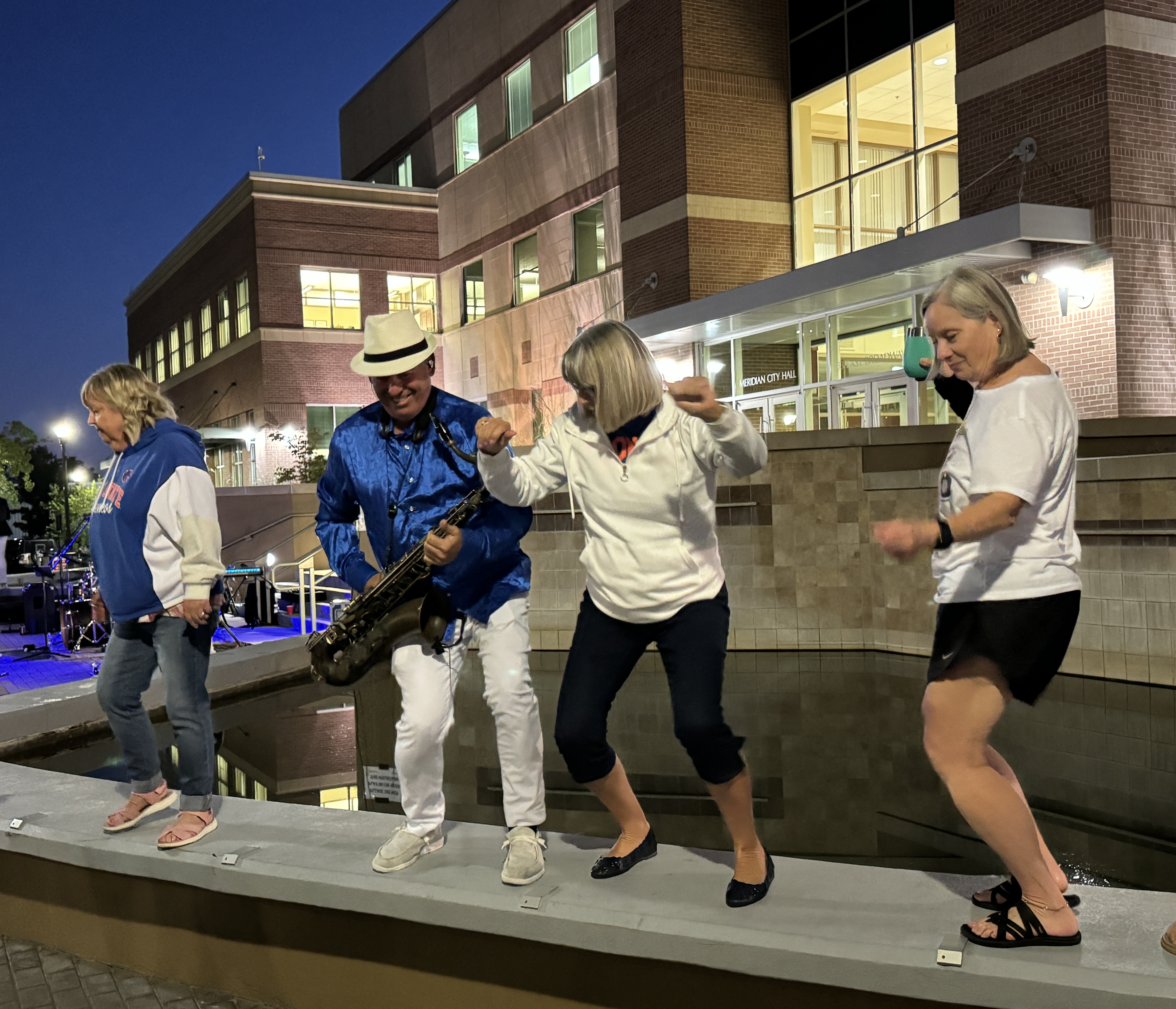 Dancing at Meridian City Hall
